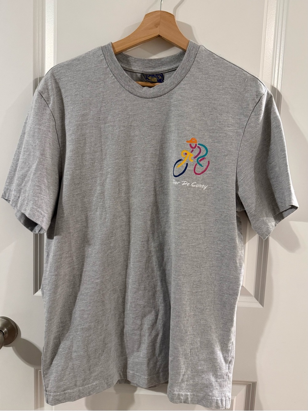 Coney Island Picnic Anthropologie Men’s Gray Organic Cotton Tee Tour de Coney